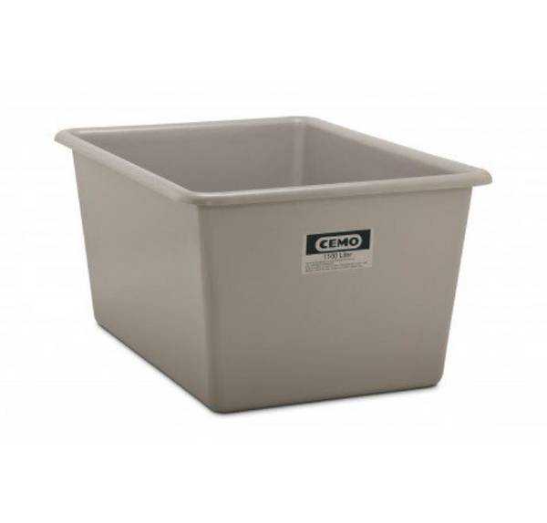 CEMO GFK Rechteckbehälter 1100 l Standard, grau