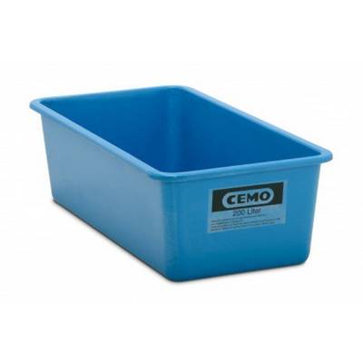 CEMO GFK Rechteckbehälter 200 l flach, blau-0