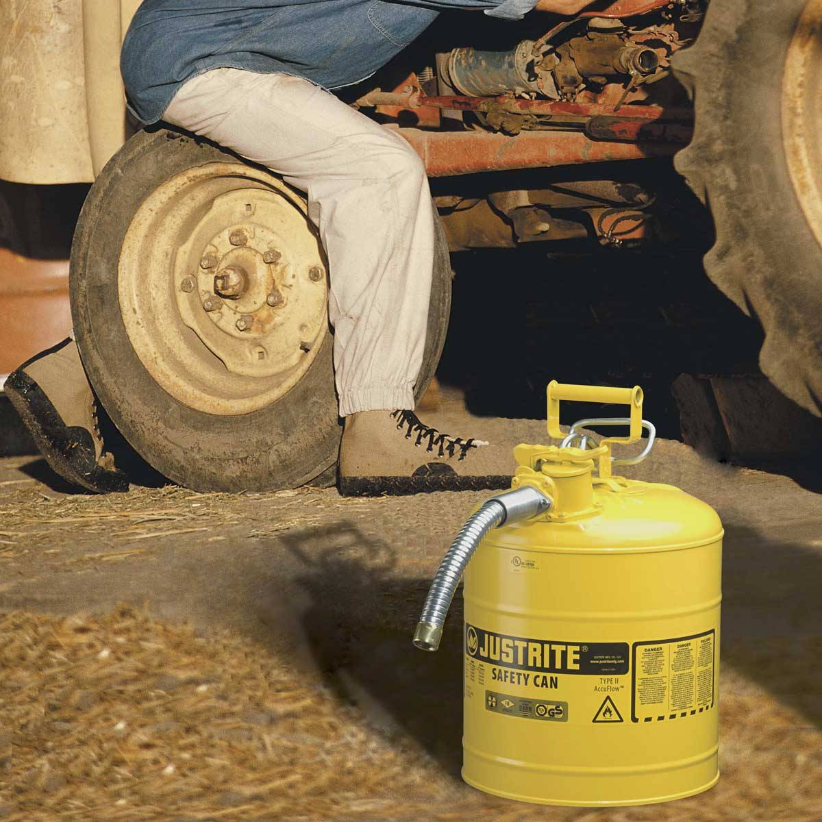 Sicherheitsbehälter Typ II Accu Flow Kapazität 19,0 Liter, gelb-1