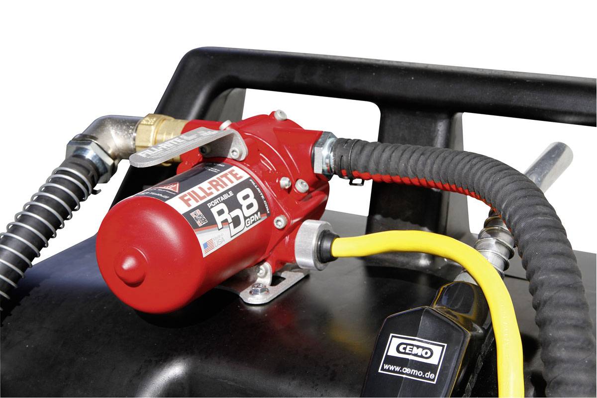 CEMO Kraftstoff-Trolley ExO 60l mit Elektropumpe und Automatik-Zapfventil-1