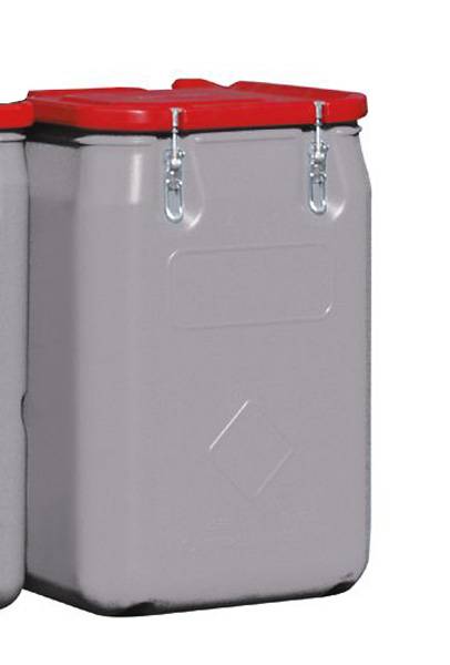 CEMO Mobil-Box 250 l grau mit Deckel rot mit Gefahrgut-Zulassung-0