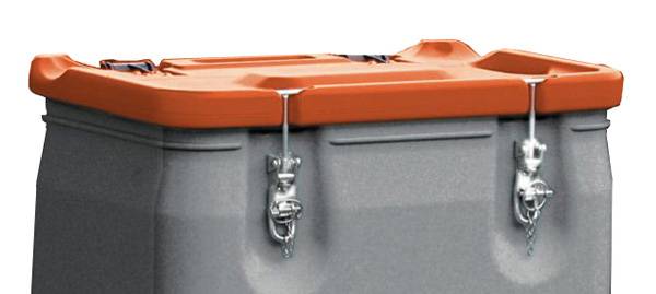 CEMO Mobil-Box 250 l grau mit Deckel orange mit Gefahrgut-Zulassung-0