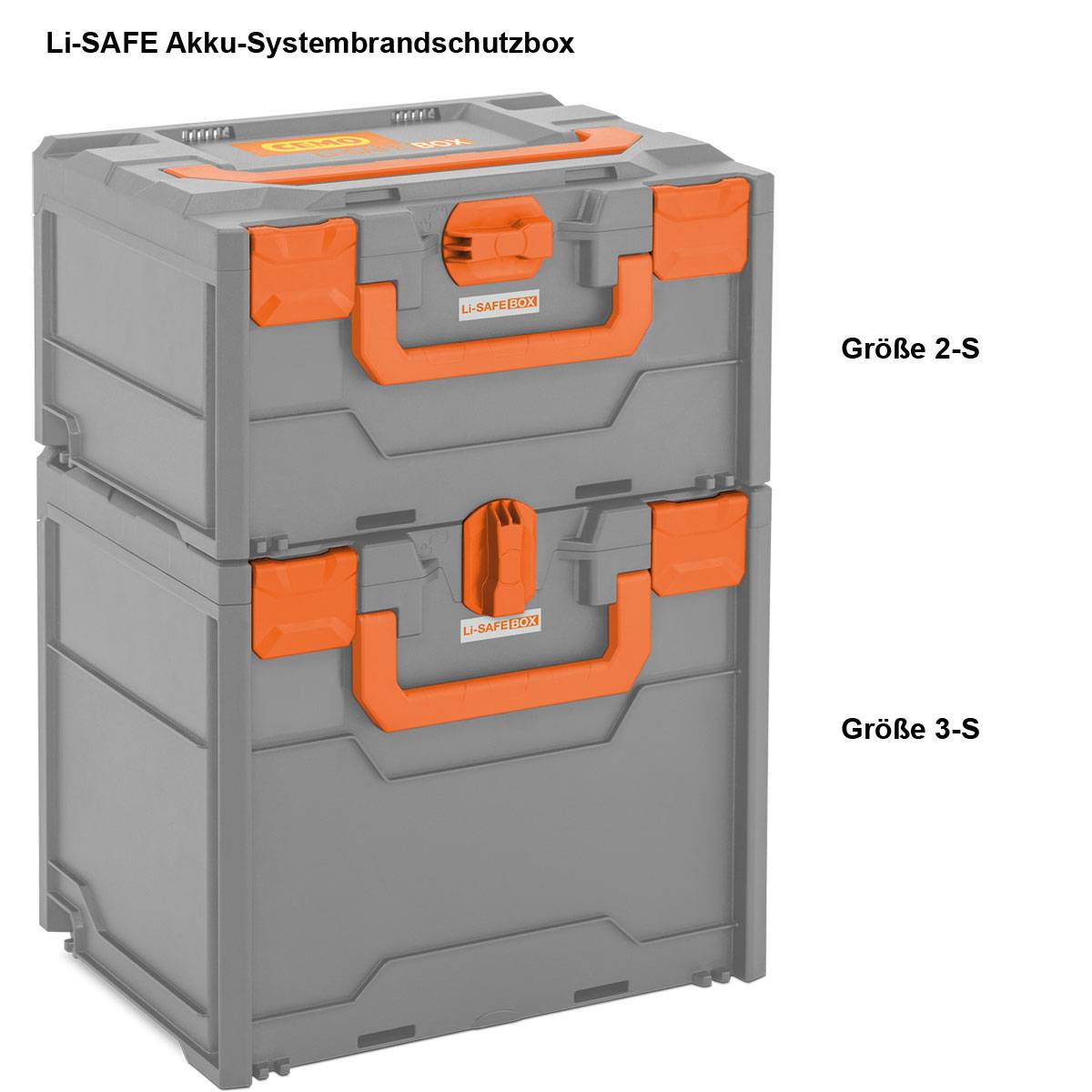 CEMO Li-SAFE Akku-Systembrandschutzbox Größe 2-S Transport- und Aufbewahrungssystem-1
