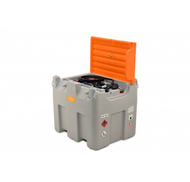 CEMO Mobile Dieseltankanlage DT-Mobil Easy Combi 850/100 Premium, Elektropumpe Cematic Duo 24/12 V