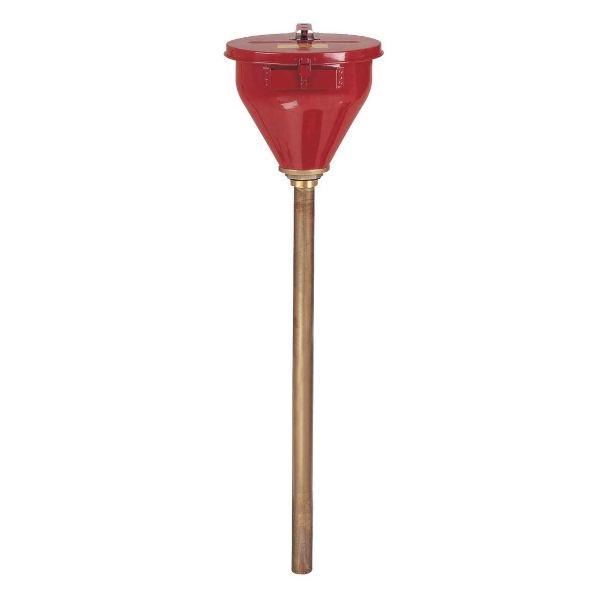 Sicherheits-Fasstrichter, rot Flammensperre: 810 mm-0