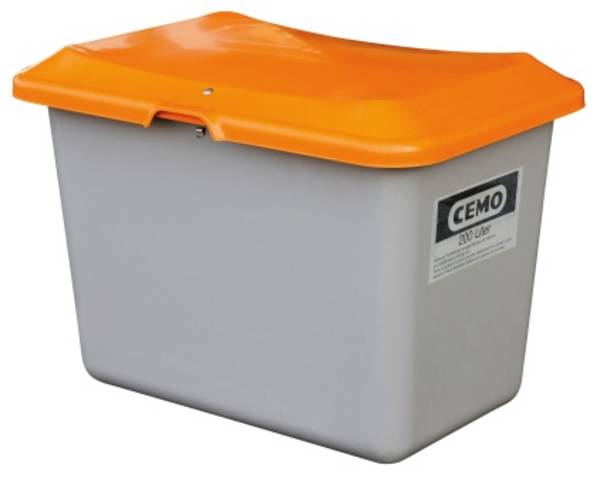 CEMO Streugutbehälter 200l Plus3 grau/orange