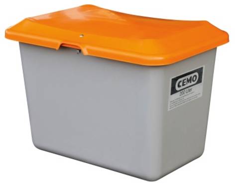 CEMO Streugutbehälter 200l Plus3 grau/orange
