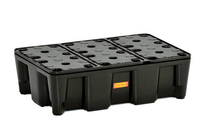 CEMO PE-Kleingebindewanne 25HD mit PE-Rost-1
