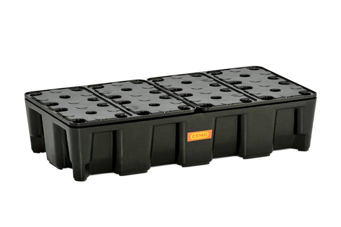 CEMO PE-Kleingebindewanne 35HD mit PE-Rost-1