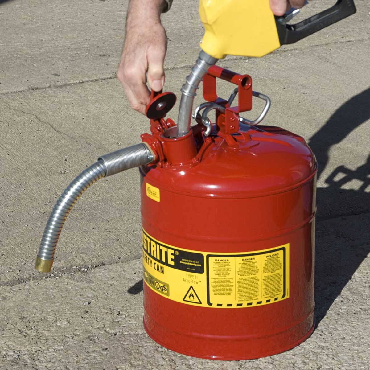 Sicherheitsbehälter Typ II Accu Flow Kapazität 19,0 Liter, rot-1