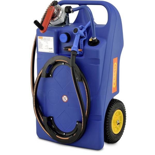 CEMO Trolley 100l für AdBlue® mit Kurbelpumpe und Handzapfventil