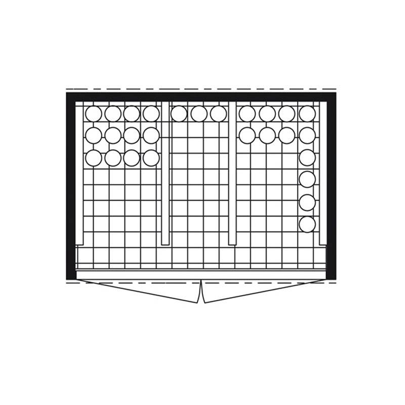 Gasflaschencontainer B3050xT2170xH2250mm verz.mont.m.Bodenrahm.m.Doppelflügeltor-1