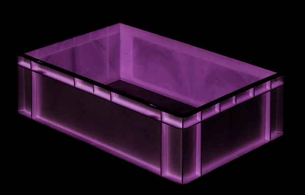 Eurobox - Eurokasten - Volumen 33 l - Boden und Wände geschlossen - 175 x 400 x 600 mm (HxBxT) - VE 2 Stk. - GRÜN (Beisp