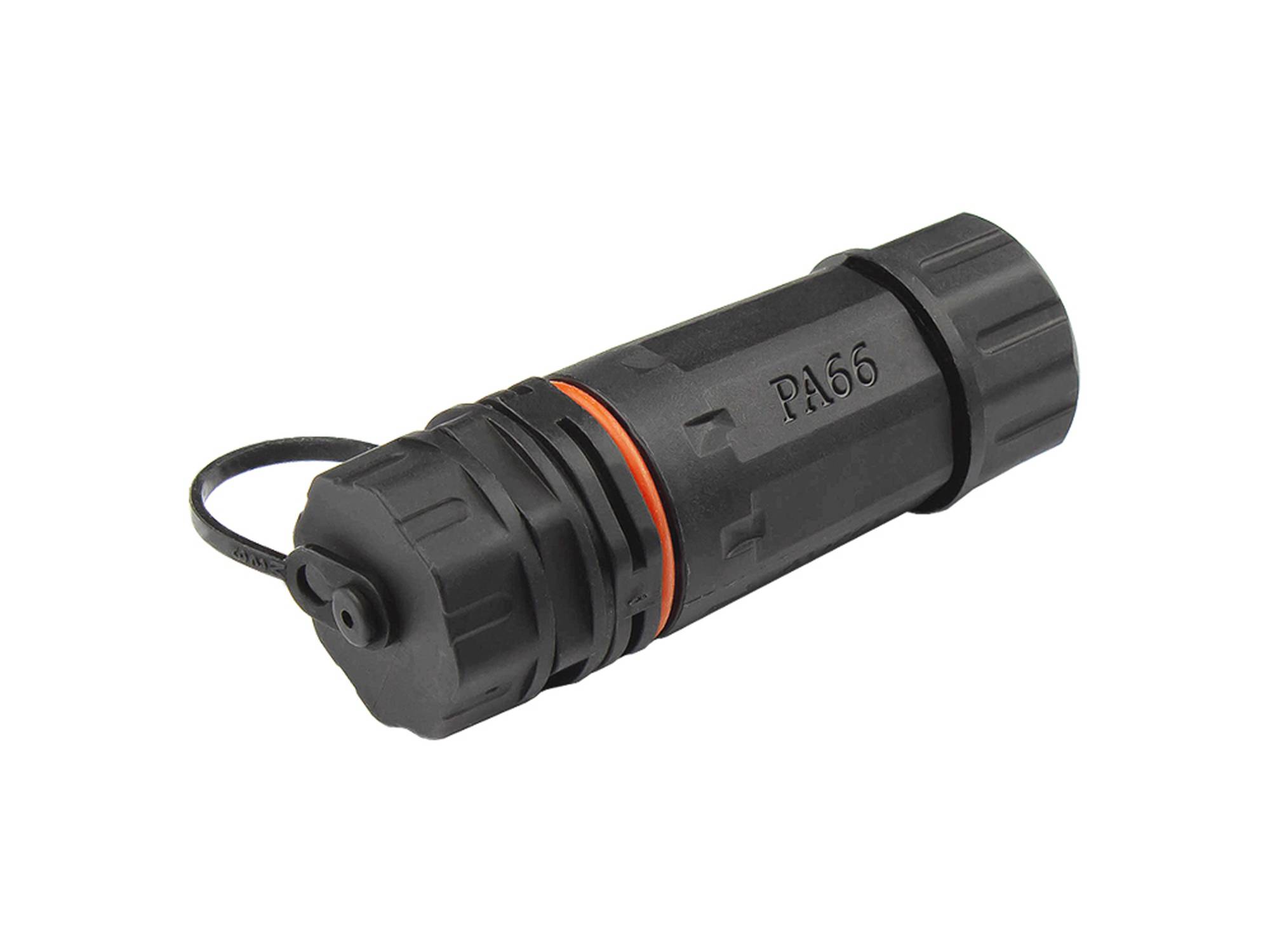 Patchkabelkupplung, Outdoor (IP68), Cat. 6A, RJ45, vollgeschirmt, schwarz, Good Connections®-1