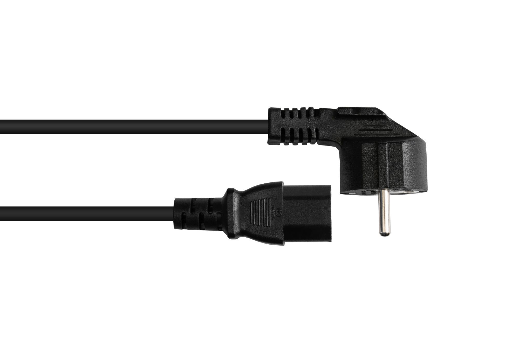 Good Connections P0150-S007 - 0,75 m - Netzstecker Typ E+F - C15-Koppler - H05VV-1