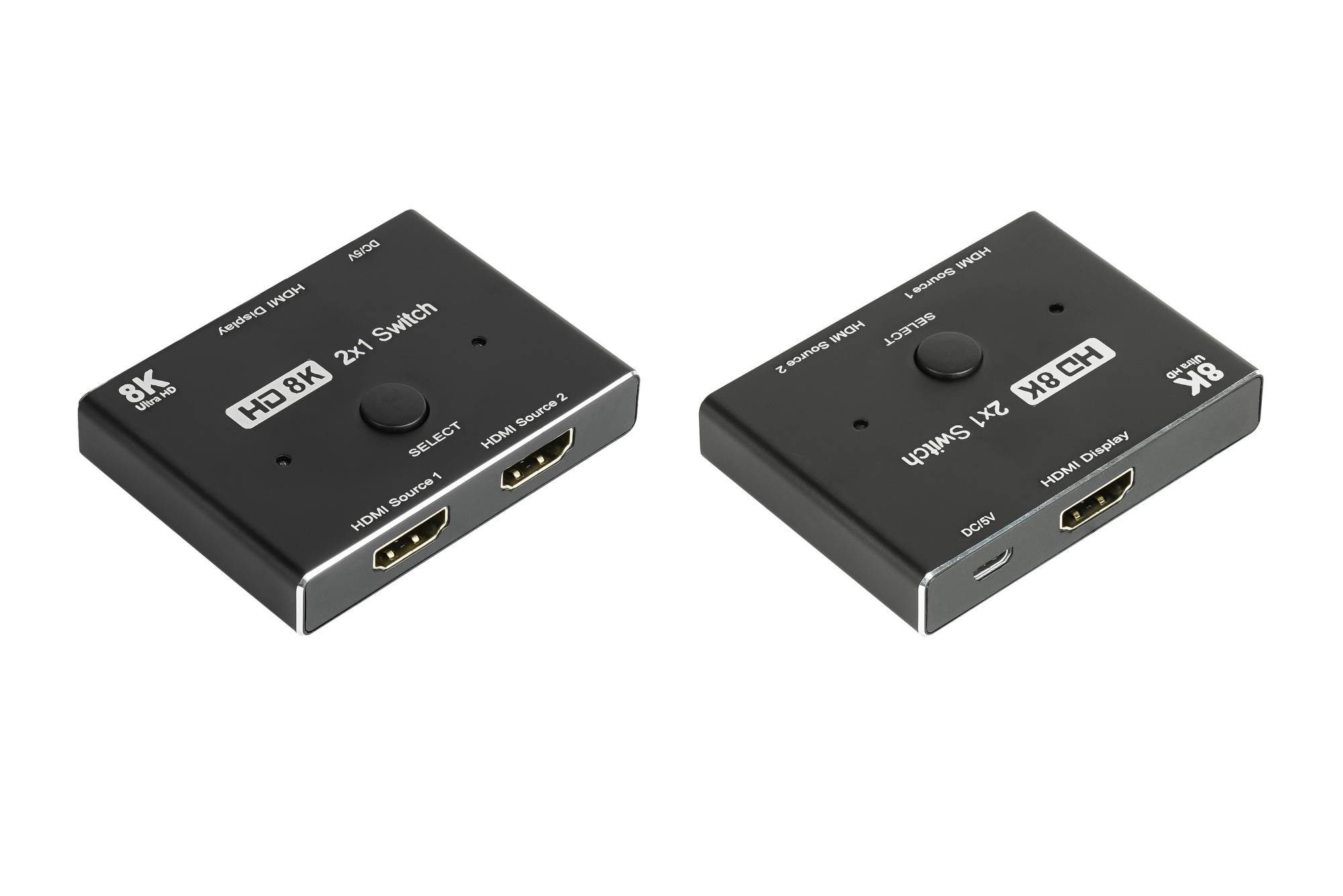 HDMI 2.1 Switch / Umschalter, 2-fach (2x Eingang und 1x Ausgang), direktional, 8K @30Hz, Good Connections®-1