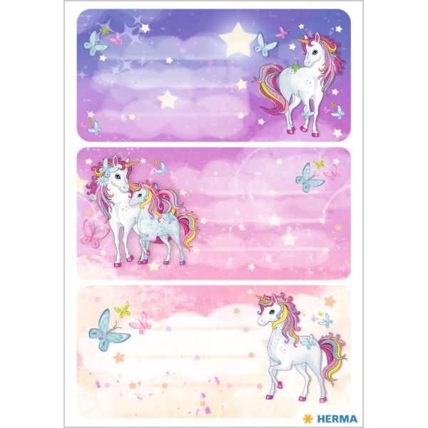 Schuletiketten Einhorn Best Friends beglimmert-1