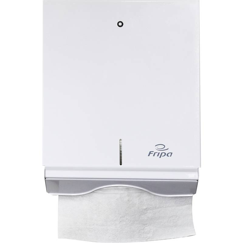 Fripa Falthandtuch-Spender, Metall, groß, weiß-0