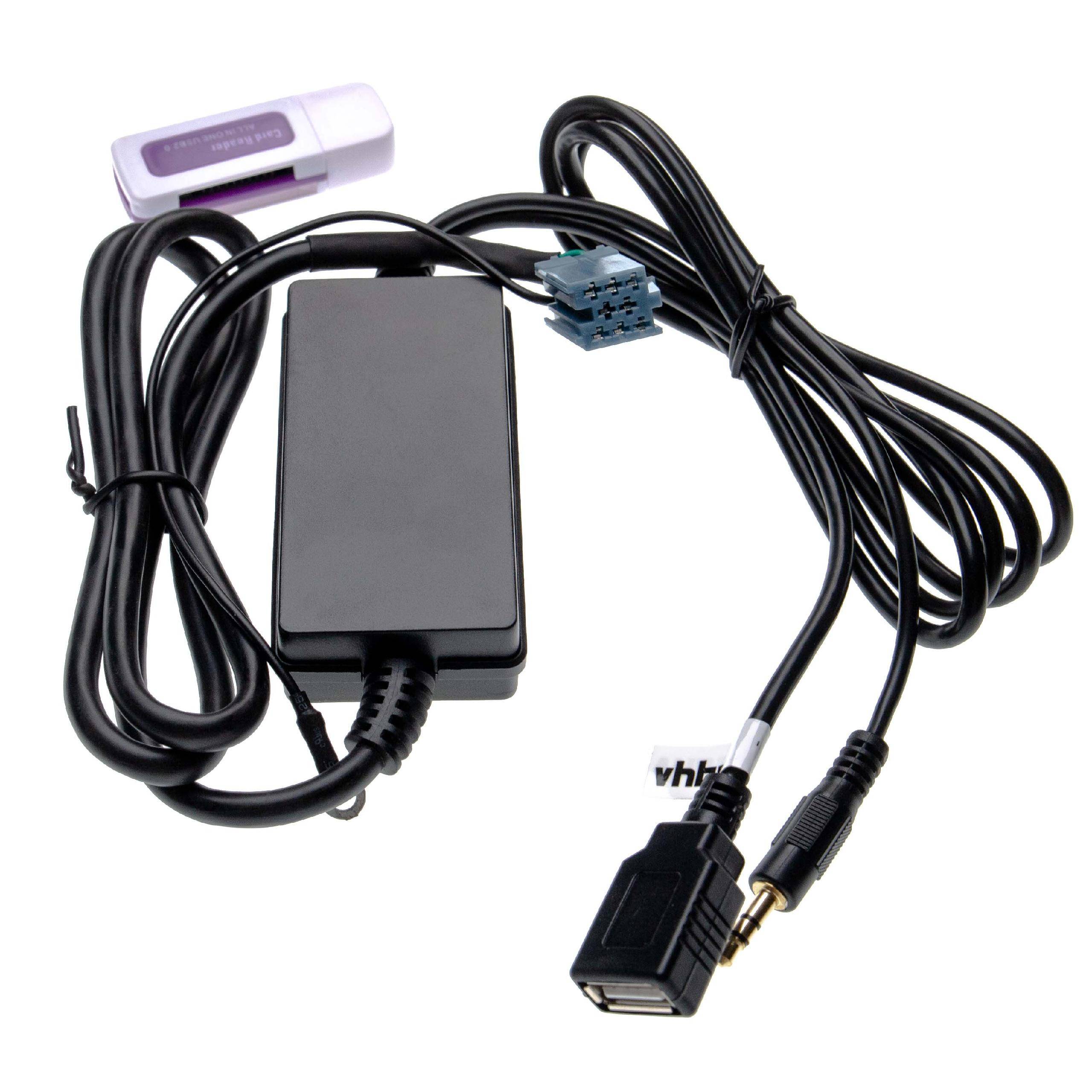 vhbw AUX KFZ Radio Kabel (145 cm) kompatibel mit Seat Arosa (1997 - 2004) | Alhambra (1996 - 2004) Auto, Autoradio-2