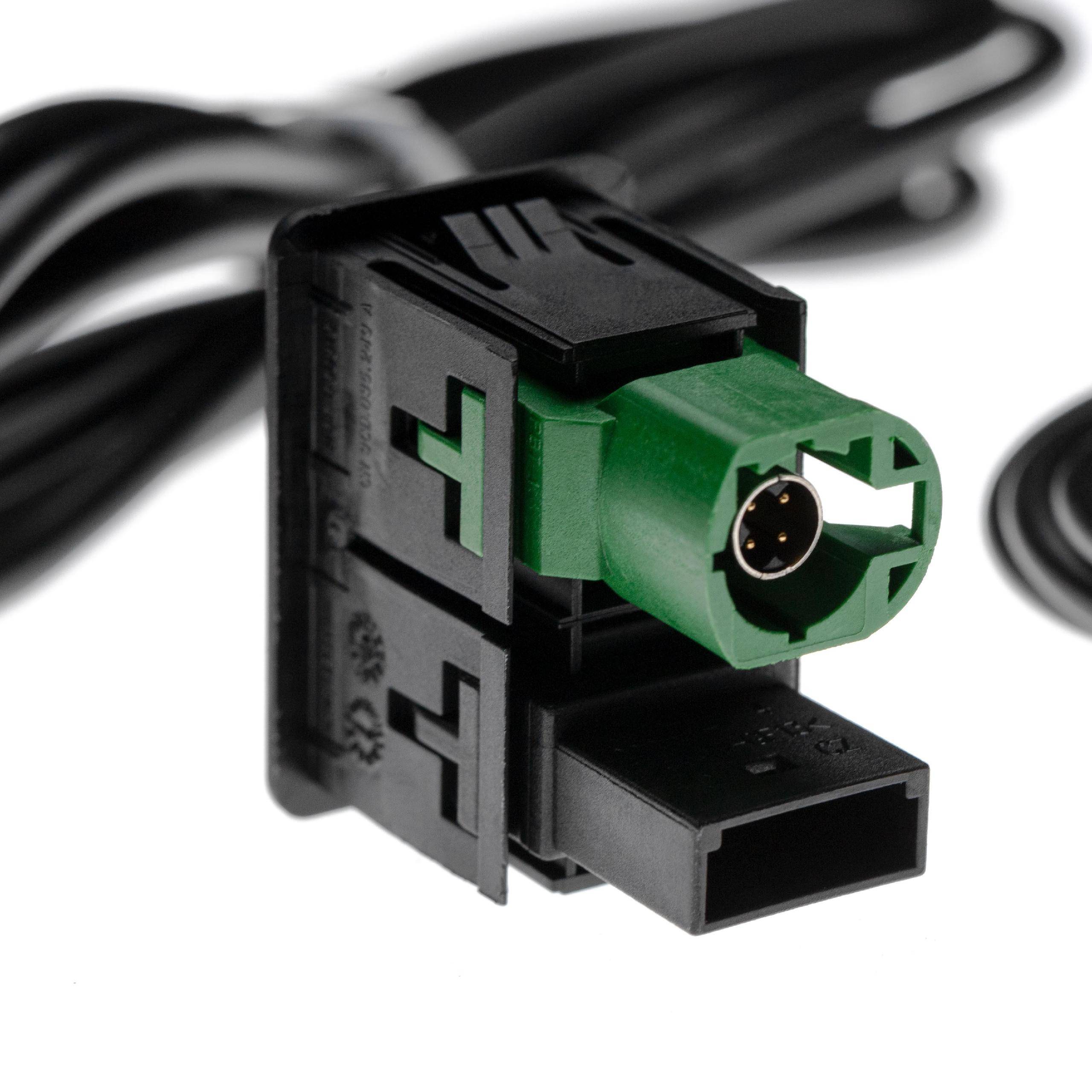 vhbw AUX KFZ Radio Kabel kompatibel mit VW Golf VI (10/2008+) | Jetta V (Typ 1K5) 10/2005 - 2010 Auto, Autoradio (143-4