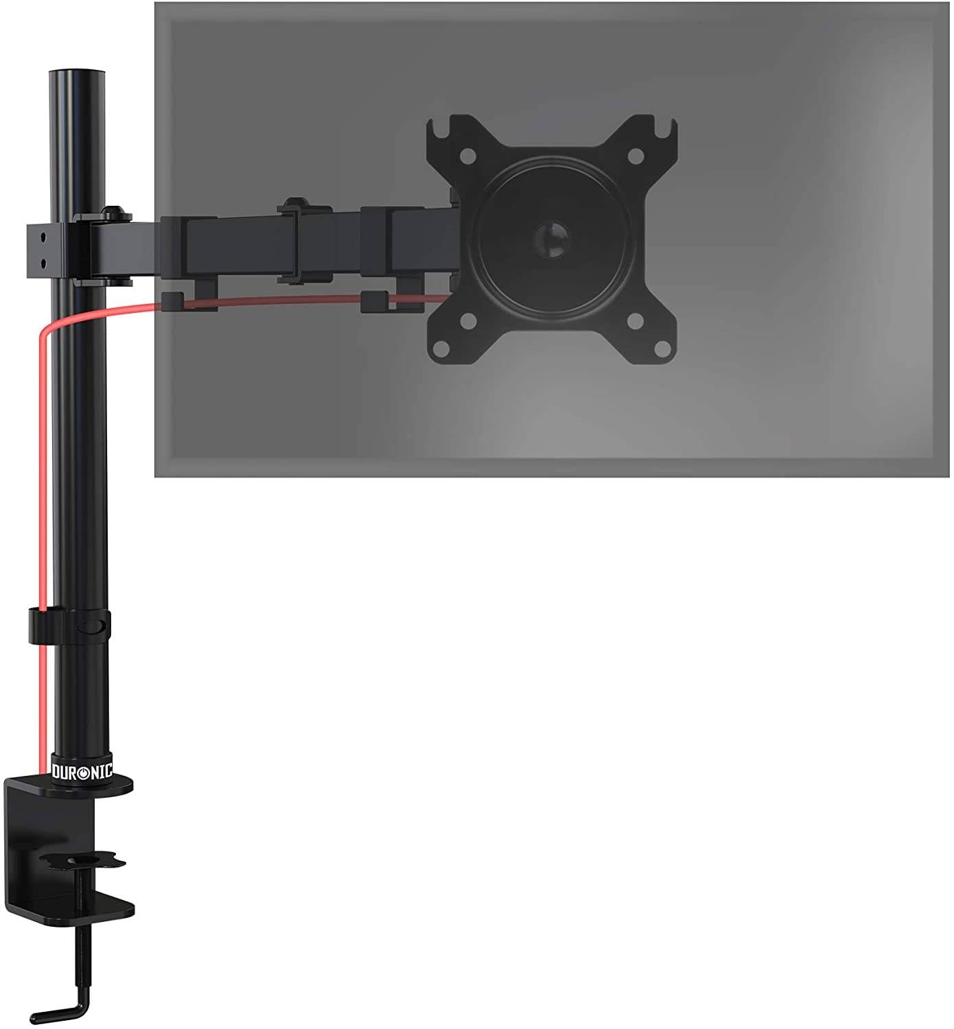 Duronic DM151X3 Monitorhalterung bis 32 Zoll - 8kg Kapazität - Verstellbar in Höhe, Neigung und Drehung - VESA 75/100-0
