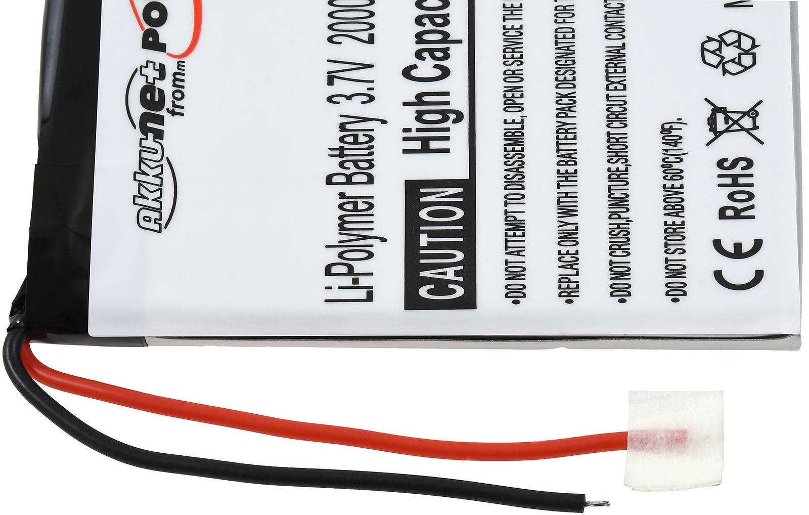 Akku für GPS, Navigation NavGear RSX-60, 3,7V, Li-Polymer-2