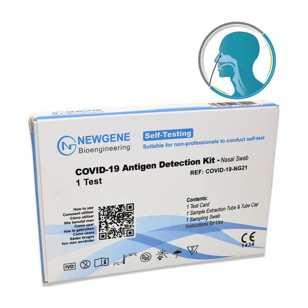Newgene Covid-19 Antigen Schnelltest CE/1434 - Einzelpackung | Packung (1 Test)