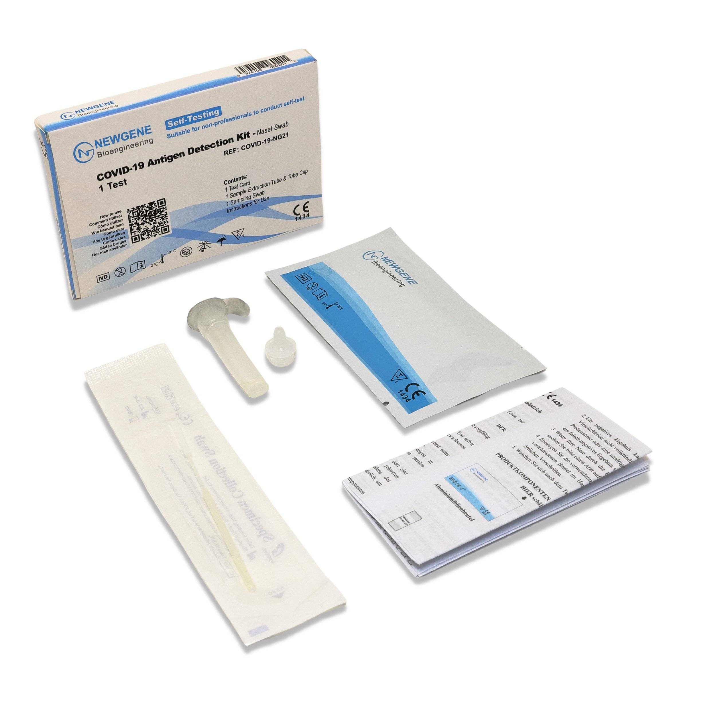 Newgene Covid-19 Antigen Schnelltest CE/1434 - Einzelpackung | Packung (1 Test)-3