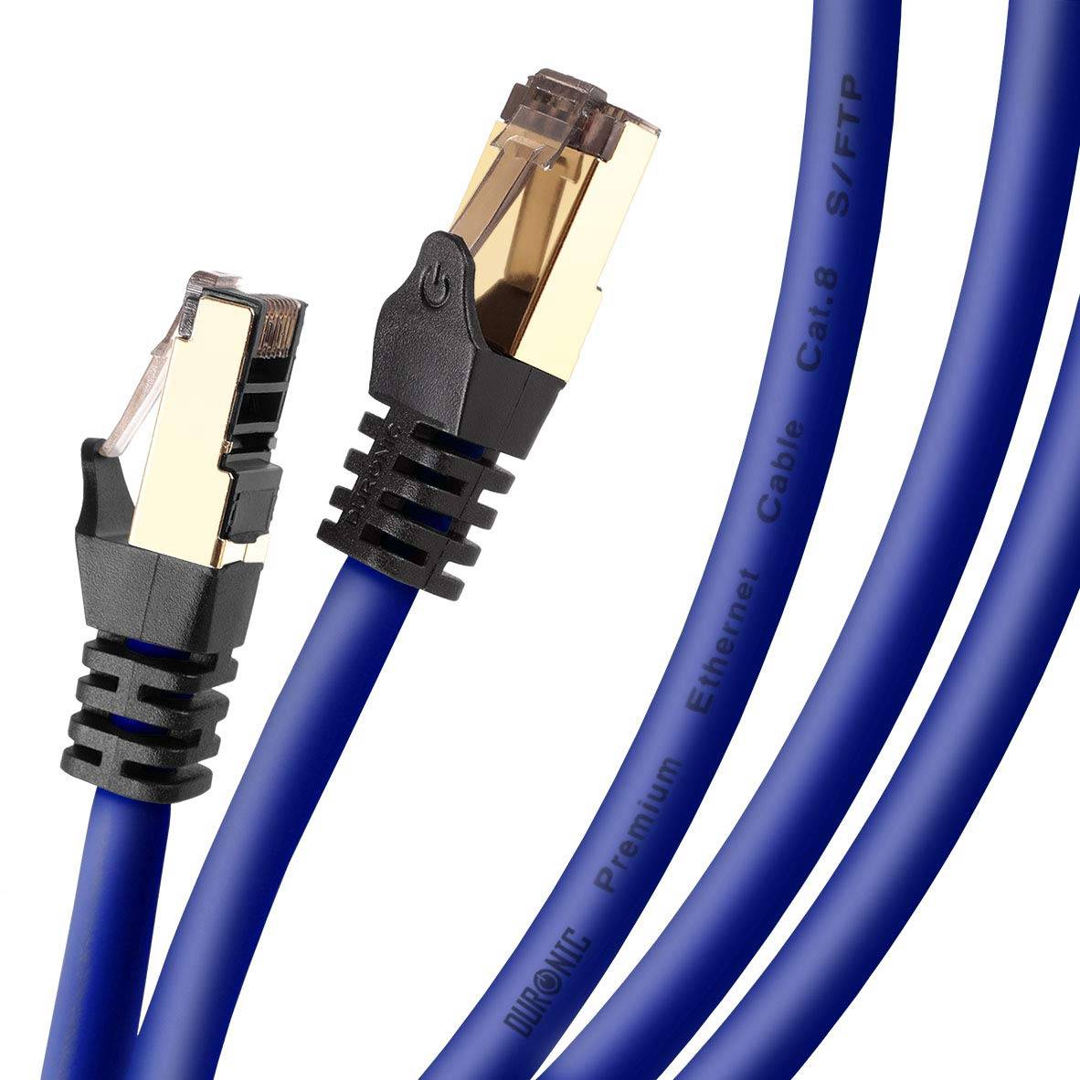 Duronic CAT8 BE 1m Netzwerkkabel - 5.000 MB/s Ethernetkabel - RJ45 Patchkabel - Lankabel für Router und Konsole-4