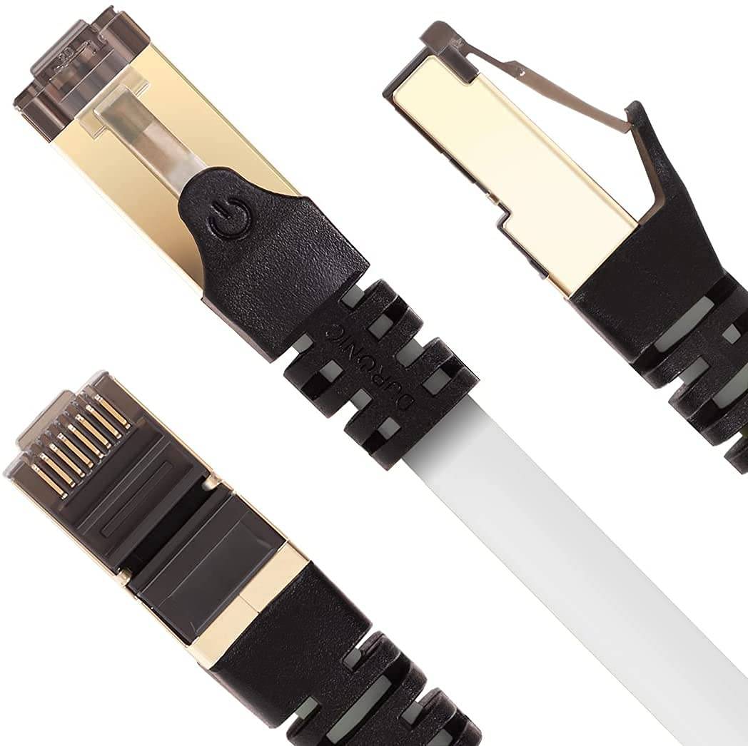 Duronic CAT8 WE 1,5m Netzwerkkabel - 5.000 MB/s Ethernetkabel - RJ45 Patchkabel - Lankabel für Router und Konsole-3