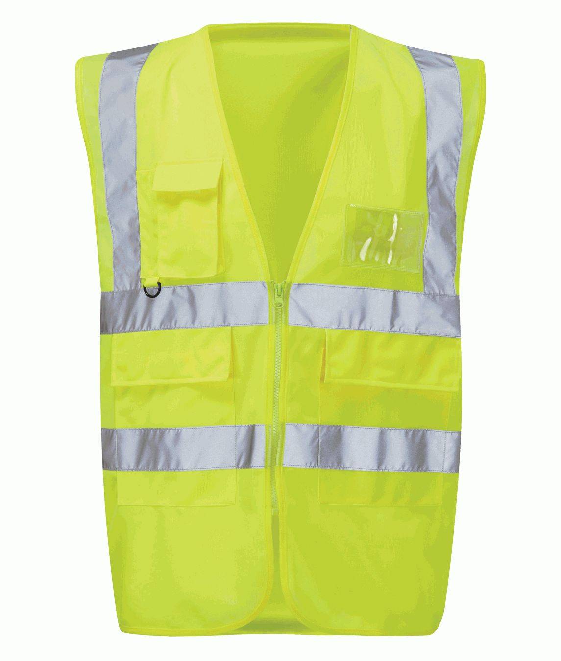 RS PRO Gelb Unisex XL Polyester Warnweste, Reißverschluss-0