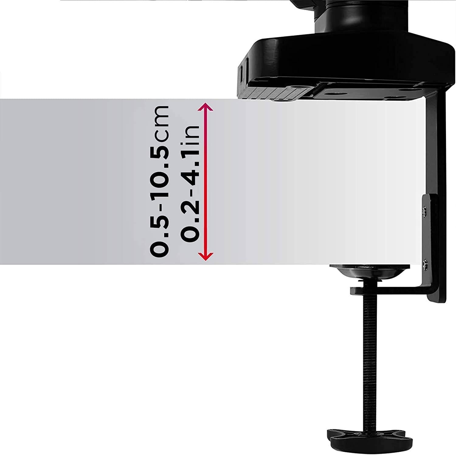 Duronic DMDCL1X1 Laptop- und Monitorhalterung - Ideal für Home Office - Display und Notebook bis 6,5 kg und 27 Zoll-4