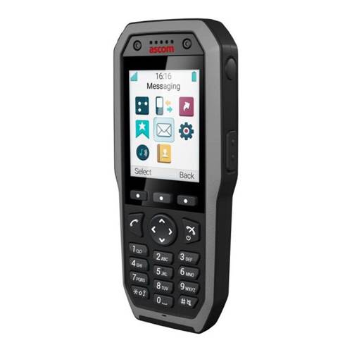 ASCOM d83 Talker - Widerstandsfähiges DECT-Handset (2.4" LED-Display | Bluetooth | Freisprechfunktion | Vibration | IP67-0