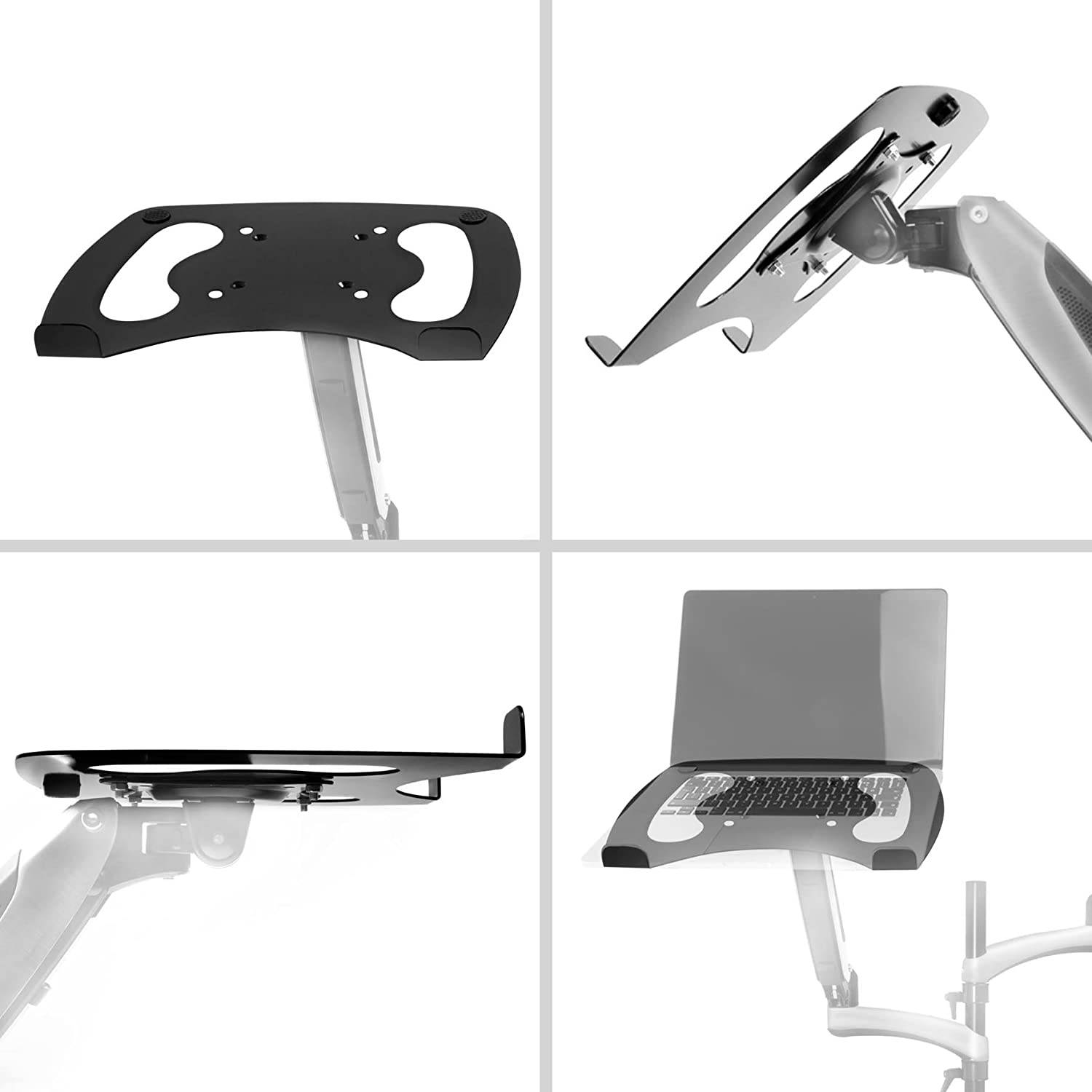 Duronic DML2 Laptophalterung - Fläche 32x24,2cm - Belastbarkeit 8kg - Laptopständer für Monitorhalter - VESA Standard-2