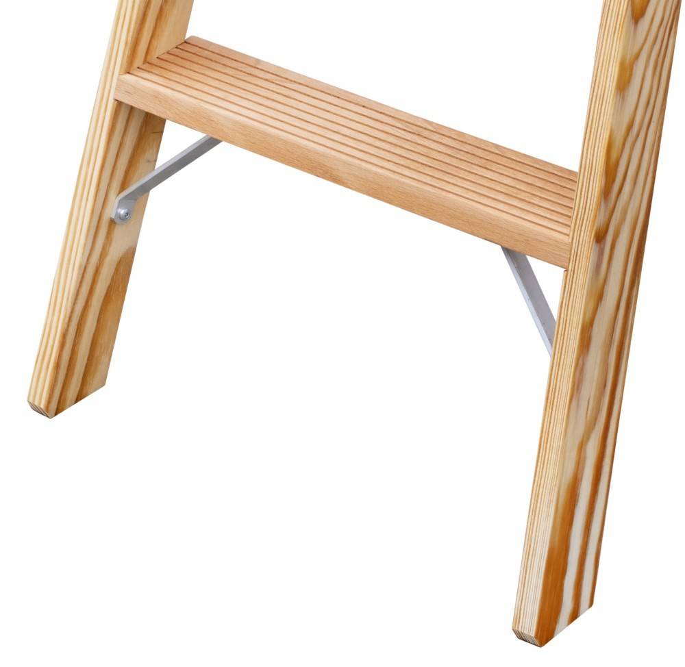 ILLER-LEITER Holz Stufen Stehleiter 2108-7-1