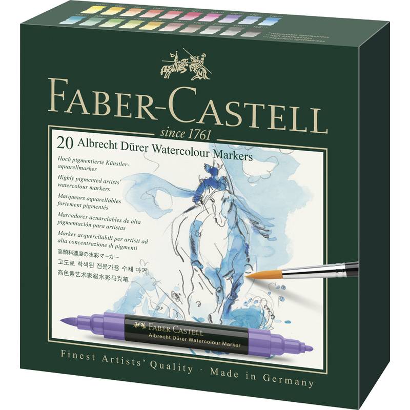 FABER-CASTELL Aquarellmarker ALBRECHT DÜRER, 20er Etui-0