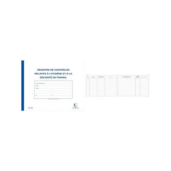 ELVE Registre "Contrôles relatifs à l'hygiène & la sécurité"
