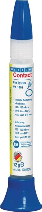 Cyanacrylatklebstoff VA 1401 12g farblos,klare Flüssigkeit Pen-System WEICON-0