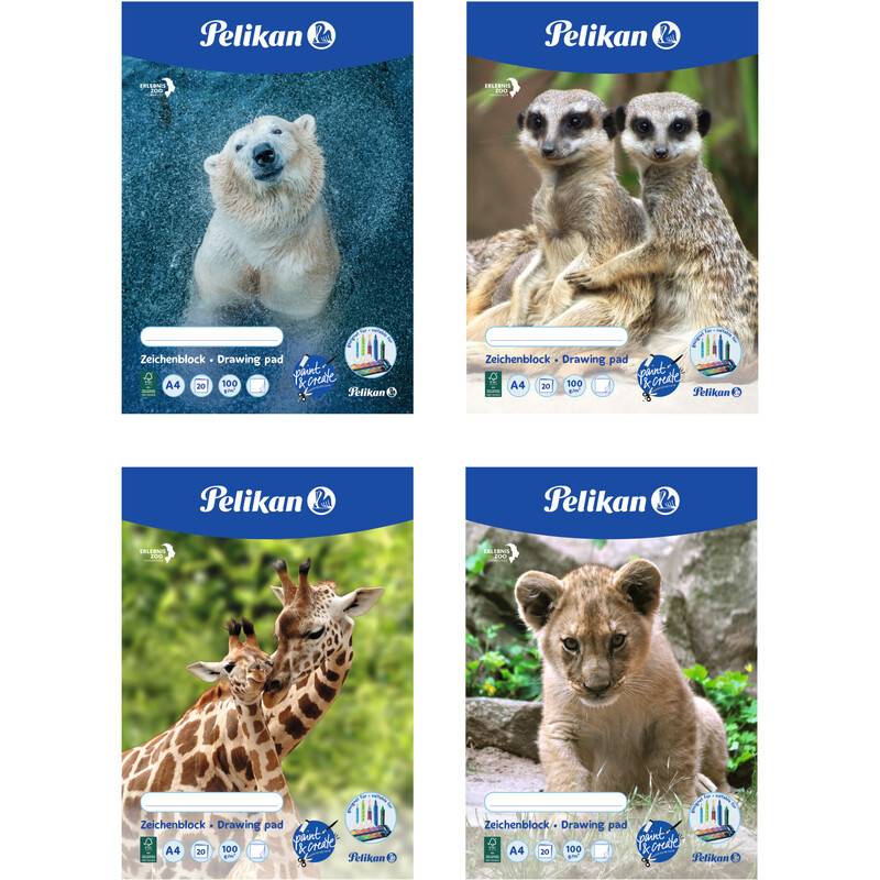 PELIKAN - Zeichenblock Zoo DIN A4-0