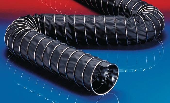 CP VITON 459 EC Ø120mm L:3m Elektrisch leitfähiger Gewebeschlauch (bis +210°C)-0