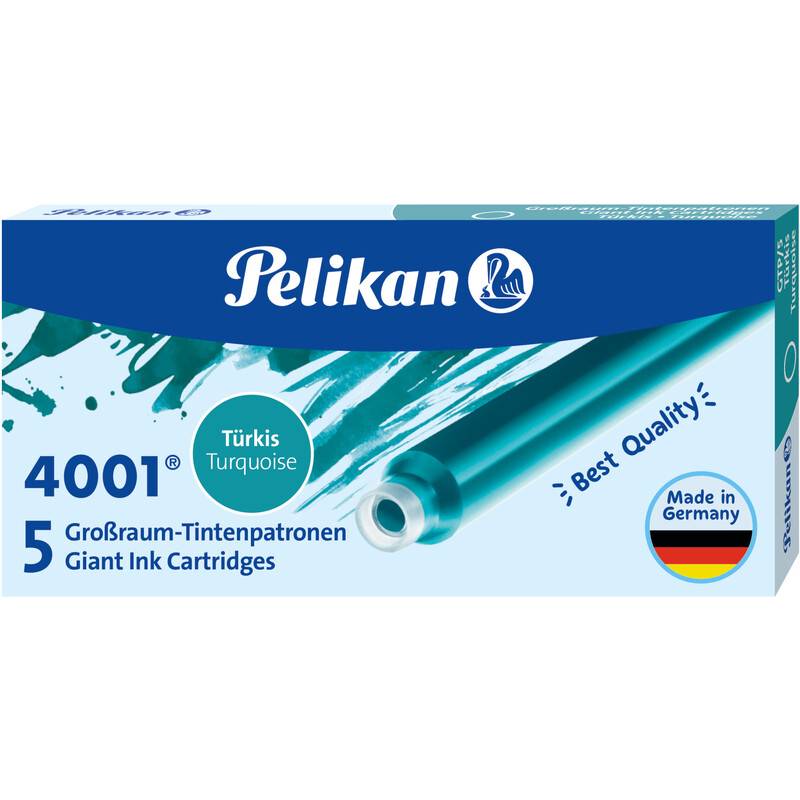 Pelikan Großraum-Tintenpatronen 4001 GTP/5, türkis-0