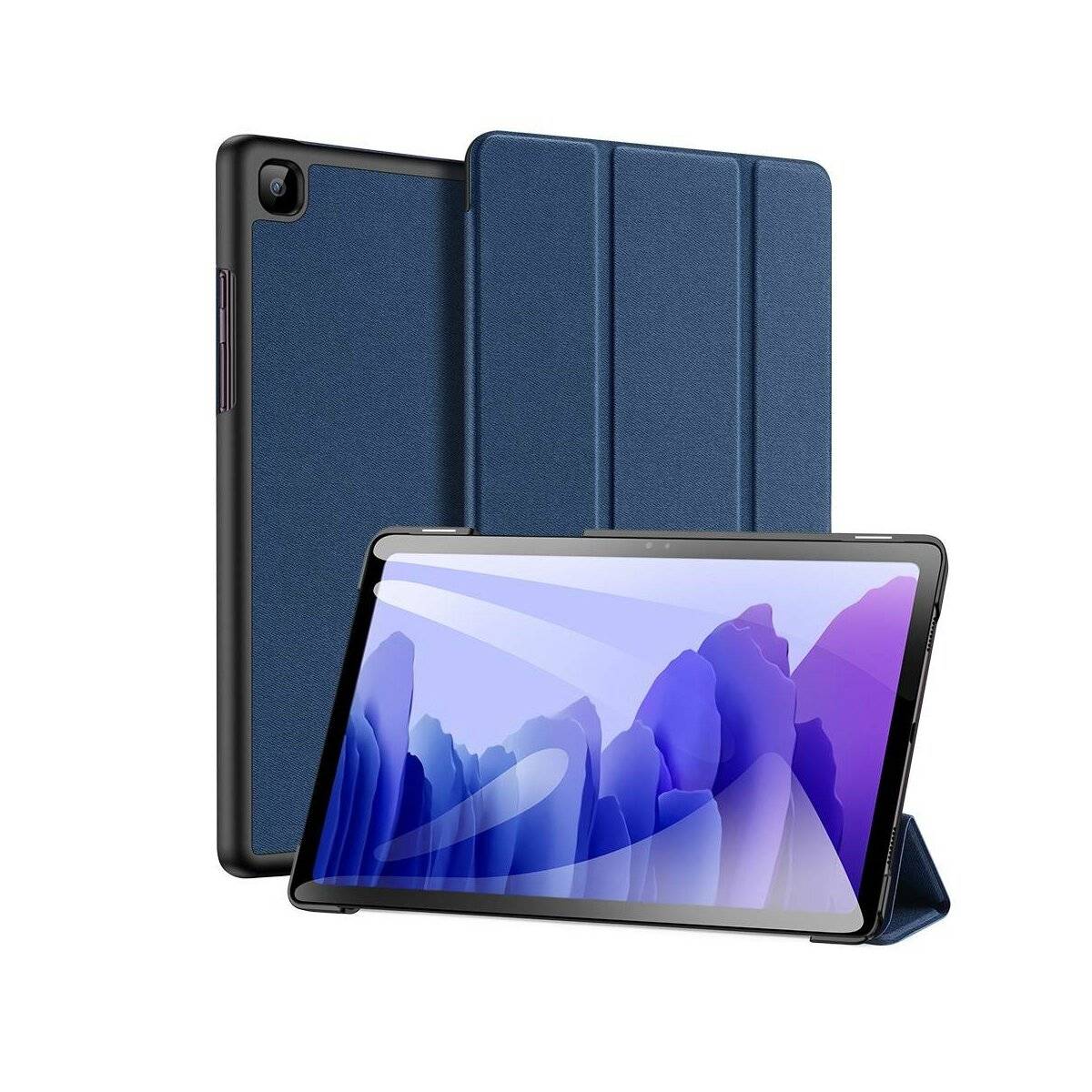 Dux Ducis Buch Tasche Hartschale mit Smart Sleep Standfunktion kompatibel mit SAMSUNG GALAXY TAB A7 LITE (T220) Blau-0
