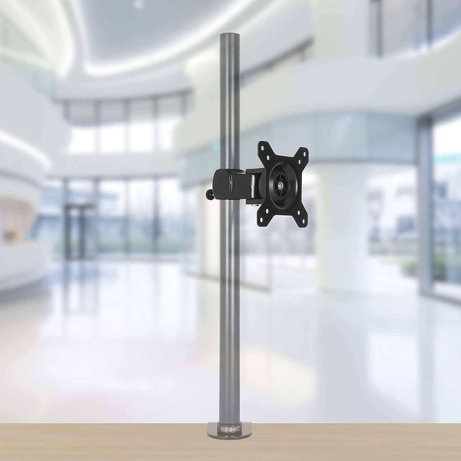 Duronic DM35 Head - VESA 75/100 Kopf für Monitore bis 27 Zoll - Drehbar um 360° - (-)15° Neigungswinkel - Ø 32 mm-3
