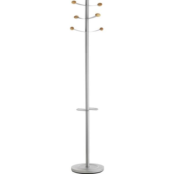 Garderobenständer BOUQUET 173cm 6Haken metallgrau