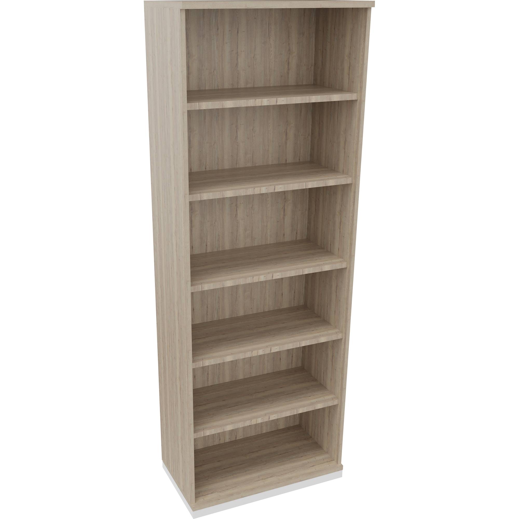 Regal 6OH 800x442x2221 ws/Eiche Natur-0