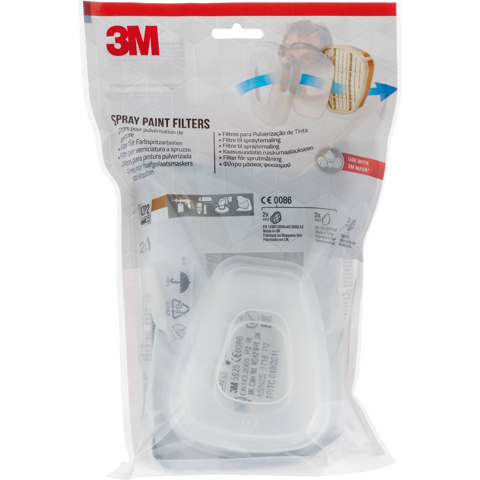 Atemfilter für Halbmaske 2 St./Pack.-3