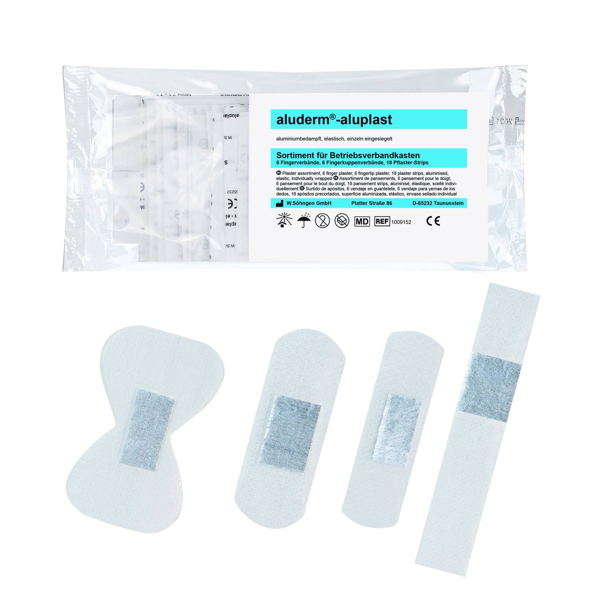 Fingerverband aluplast DIN 13157 30 St./Pack.-0