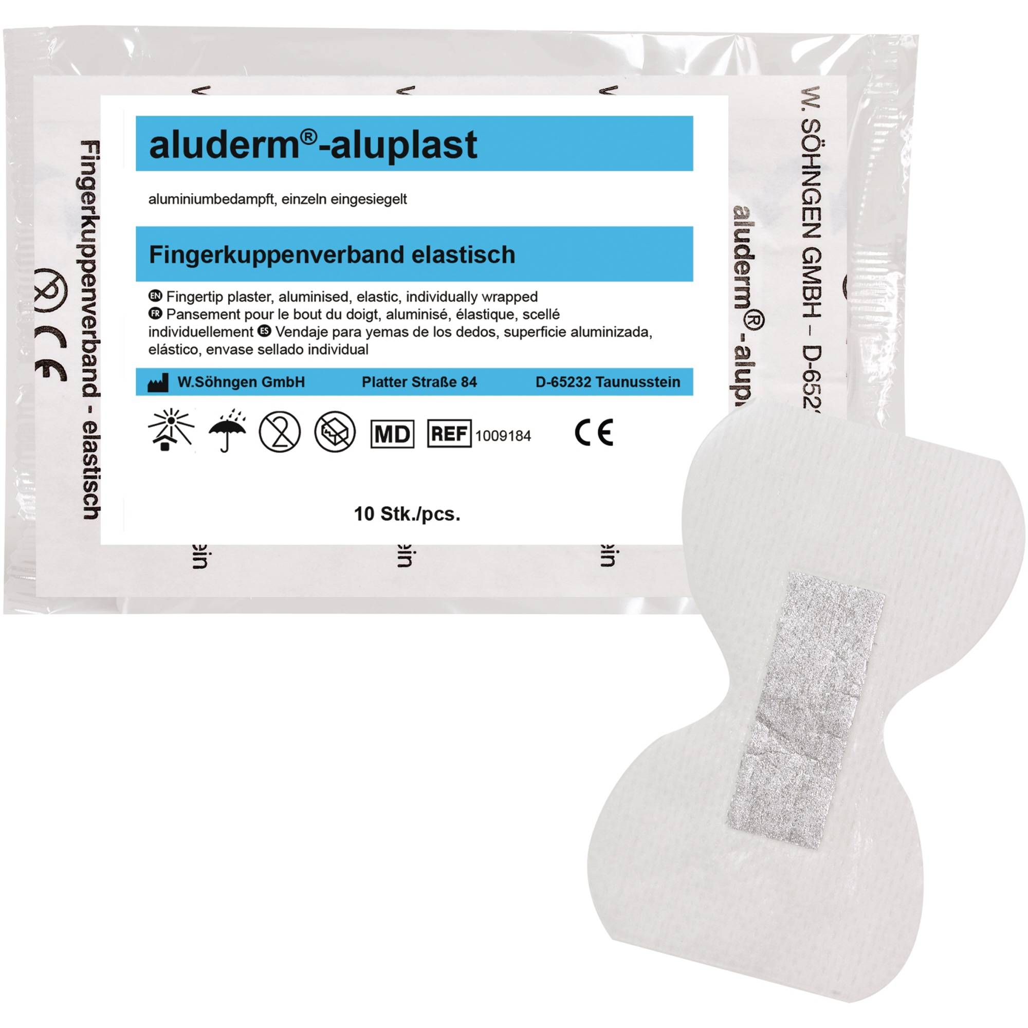 Fingerkuppenverband aluplast el. 10 St./Pack.-0