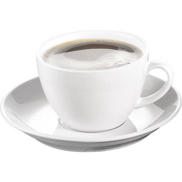 Kaffeetasse Bistro Untertasse weiß 6 St./Pack.