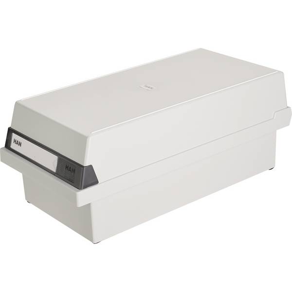 HAN 956-11 956-11 Karteikasten Lichtgrau max. Anzahl der Karten: 1.300 Karten DIN A6 quer